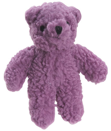 Violet Squeaky Berber Bear Toy