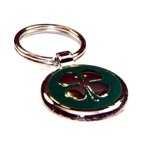 Forest Green Clover ID Tag