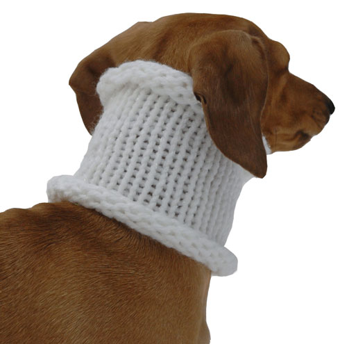 Tinsel White Noodle Boodle Dachshund Neck Warmer